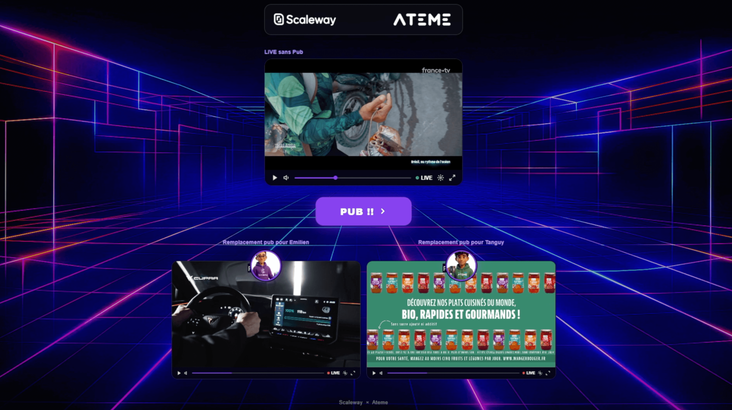 Ateme SSAI Live TV